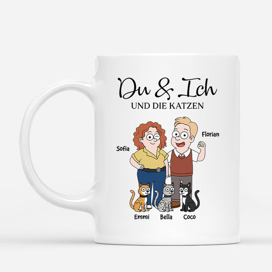 5854MGE1 du ich und die katze paar tassen personalisiert_ 5854MKQ7D
