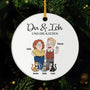 5854OGE1 du ich und die katze personalisierte keramik ornament paar 5854OKQ7D