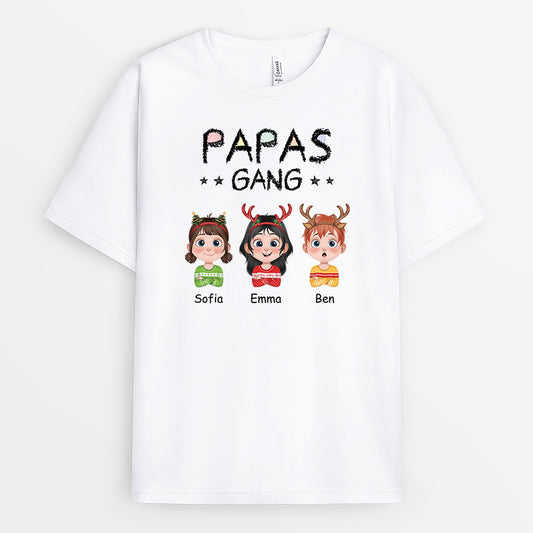 5856AGE1 papas gang bunstifte weihnachts t shirt papa personalisiert_ 5856AKL0A