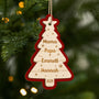 5858OGE1 weihnachtsbaum mit namen personalisierte 2 schicht holz ornamente familie weihnachten 5858OKUTI