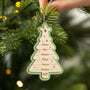 5858OGE2 weihnachtsbaum mit namen personalisierte 2 schicht holz ornamente familie weihnachten 5858OKUTI