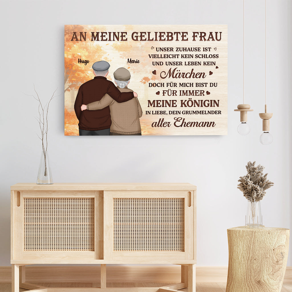 5861CGE3 an meinen mann an meine frau personalisierte leinwand paar 5861C3HZG