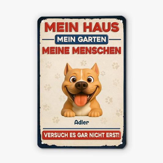 5881EGE1 mein haus mein garten meine menschen turschild hund personalisiert_ 5881E3PWC