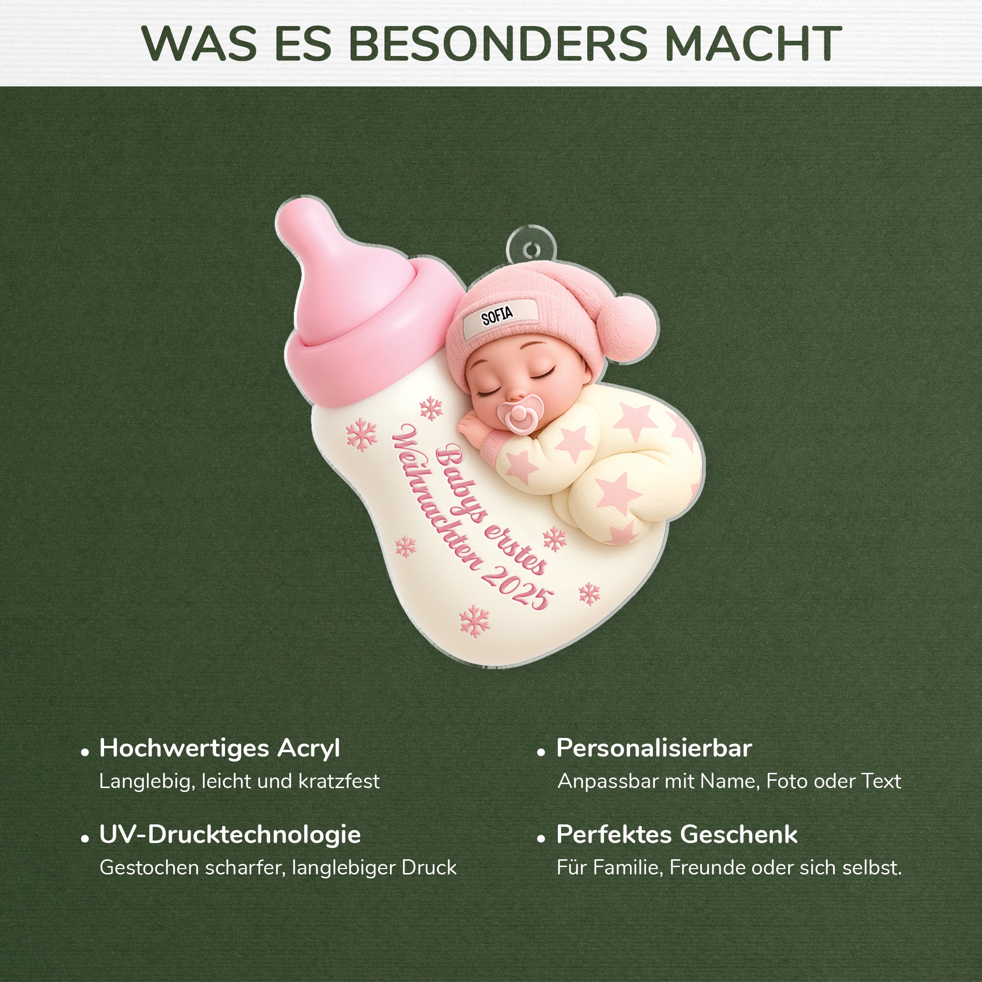 5889OGE4 3d druck effekt erstes weihnachten_ babyflasche personalisierter weihnachtsschmuck_ acryl zur geburt 5889O6ZCK