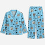 5900VGE1 katze mit foto personalisierte pyjama_ damen und herren 5900VKZND