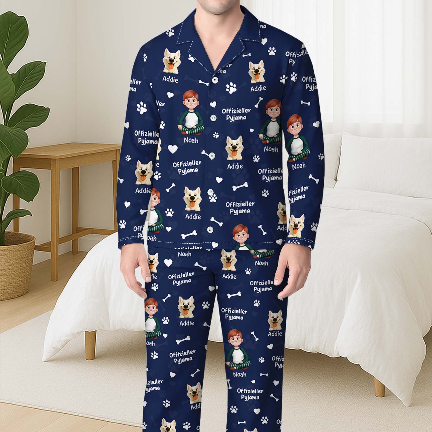 5924VGE3 offizieller pyjama personalisierte pyjama_ hund 5924VYNC