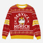 5943WGE1 service mensch nicht streicheln weihnachtspullover katze personalisiert 5943WKKND