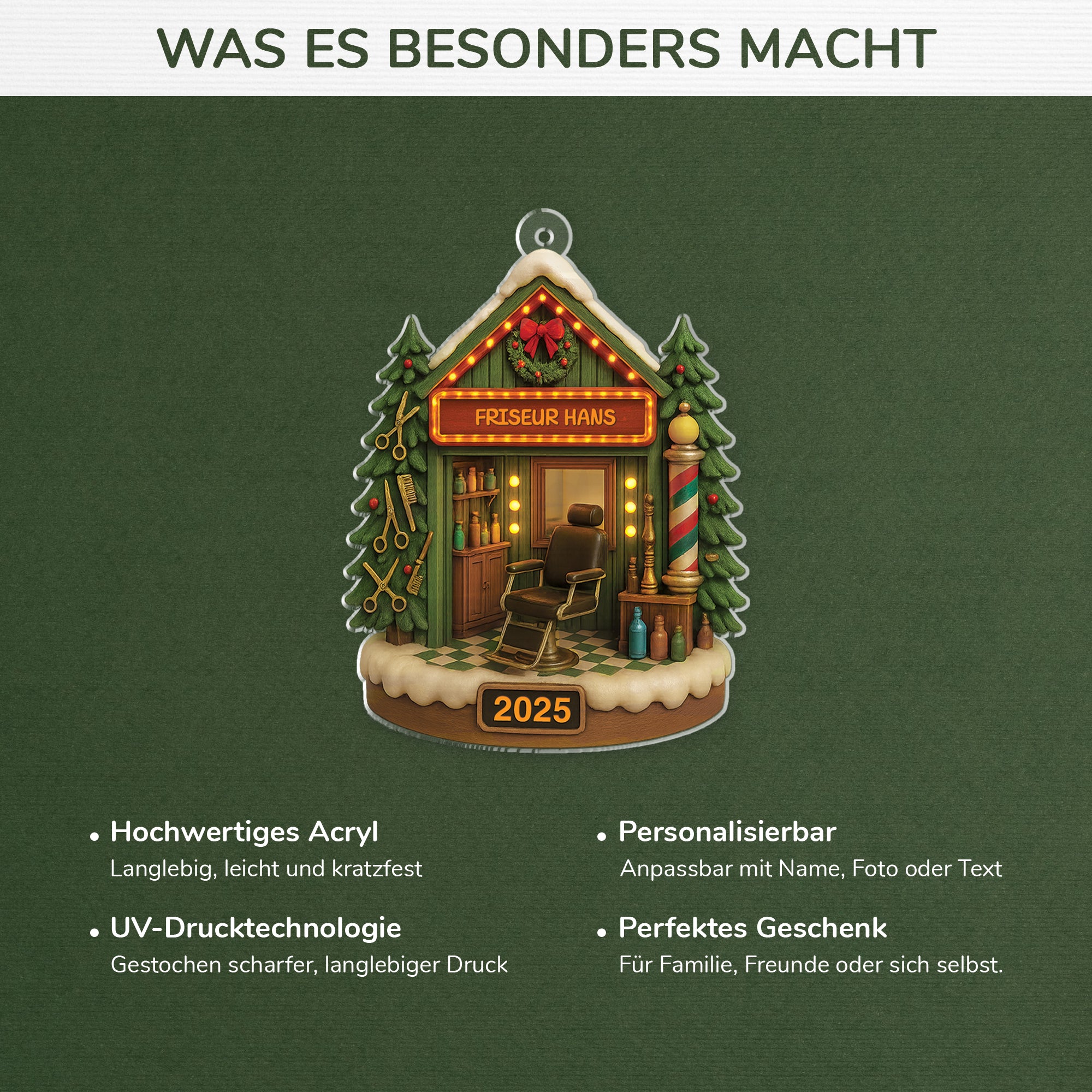 5954OGE4 3d druck effekt friseursalon personalisierter weihnachtsschmuck_ acryl frauen manner 5954OKTCB