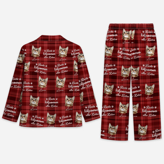 5965VGE2 beste katzenmama aller zeiten personalisierte pyjama_s katze mit foto weihnachten 5965VTKZD