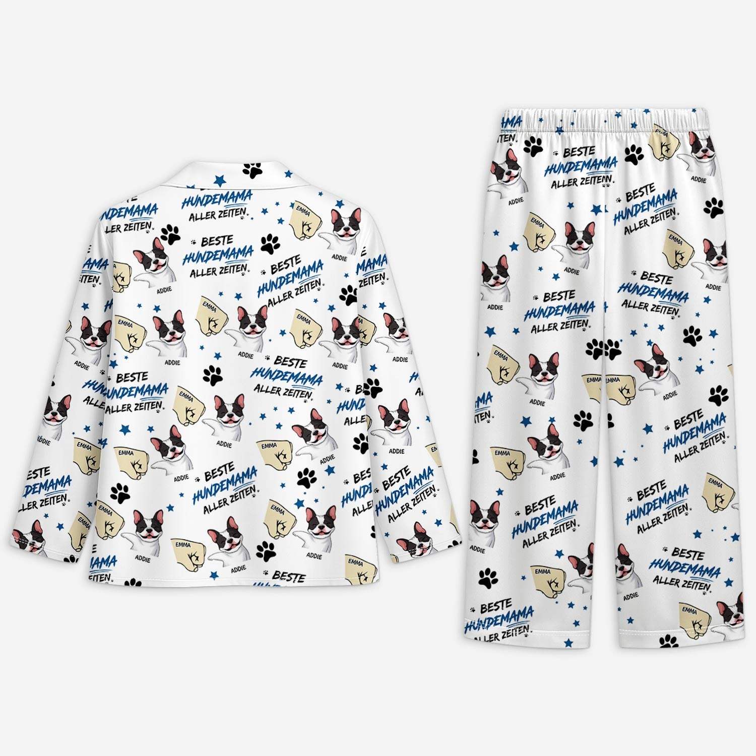 5966VGE2 beste hundemama aller zeiten personalisierte pyjama_ hund 5966V8YAC