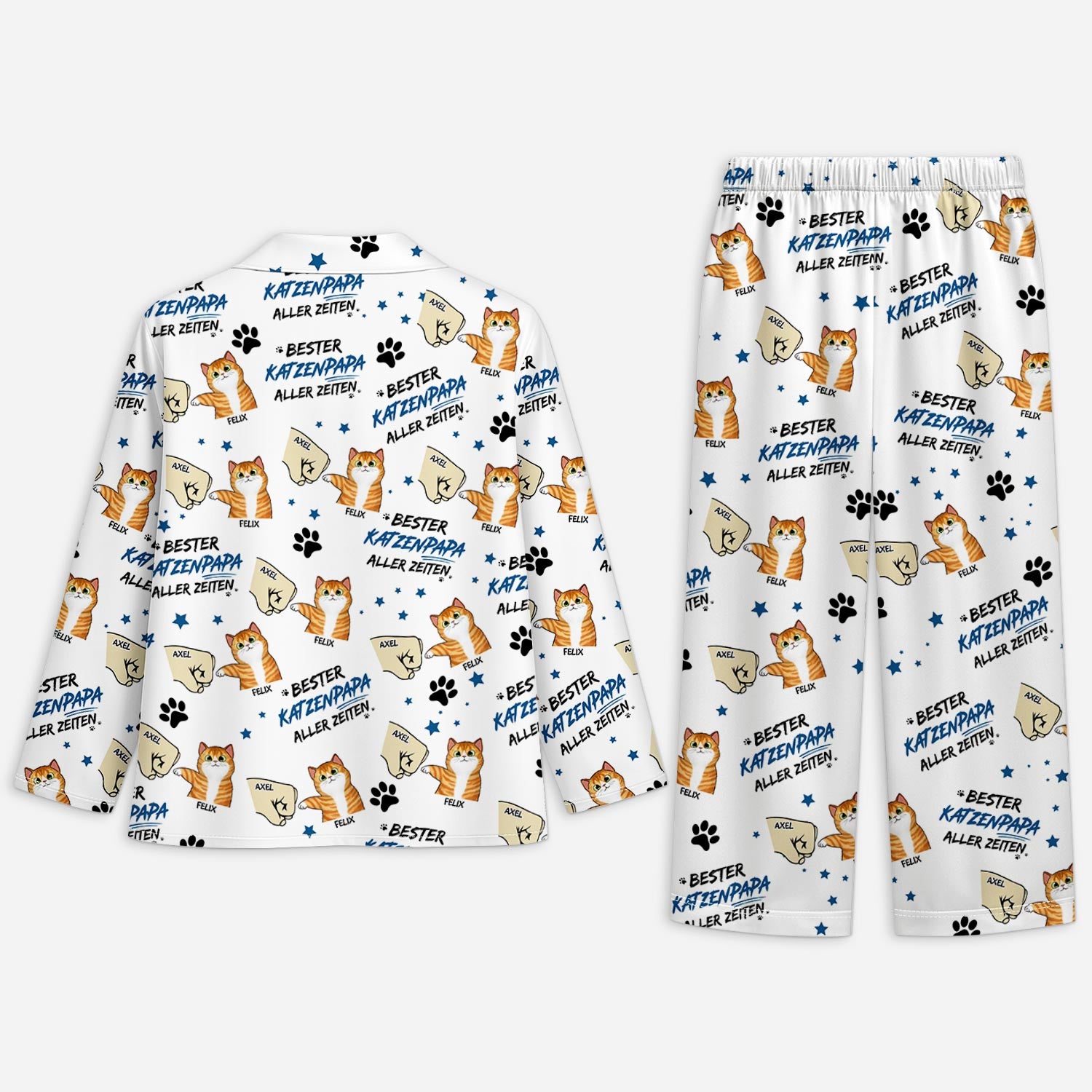 5966VGE2 bester katzenpapa aller zeiten personalisierte pyjama_ katze 5966V8YAD