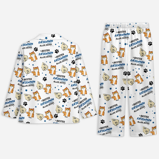 5966VGE2 bester katzenpapa aller zeiten personalisierte pyjama_ katze 5966V8YAD