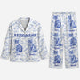 5970VGE1 katzenmama toile de jouy personalisierte pyjama_s katze 5970VKMTD