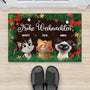 5974DGE2 meowy catmas weihnachten fussmatte katzen personalisiert 5974DTKAD
