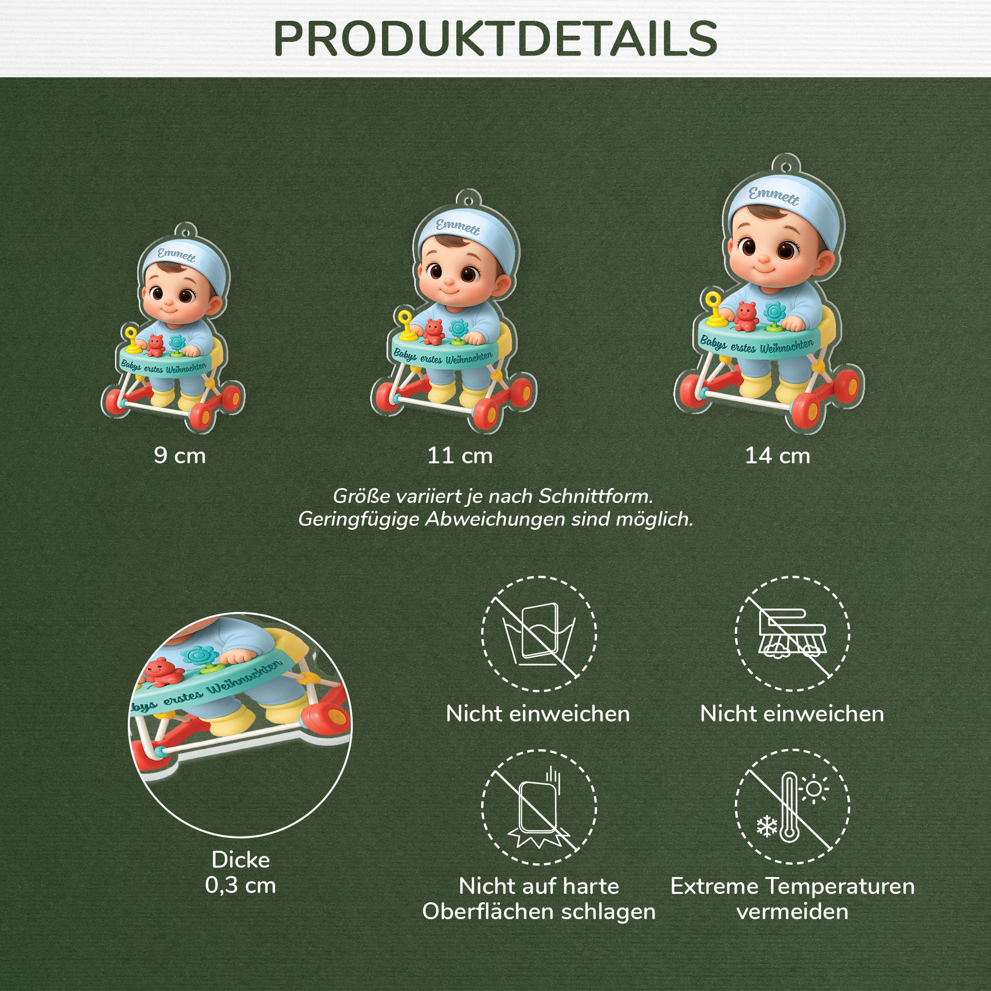 5976OGE3 3d druck effekt babys erstes weihnachten weihnachtsschmuck_ personalisiert acryl 5976OKTQK