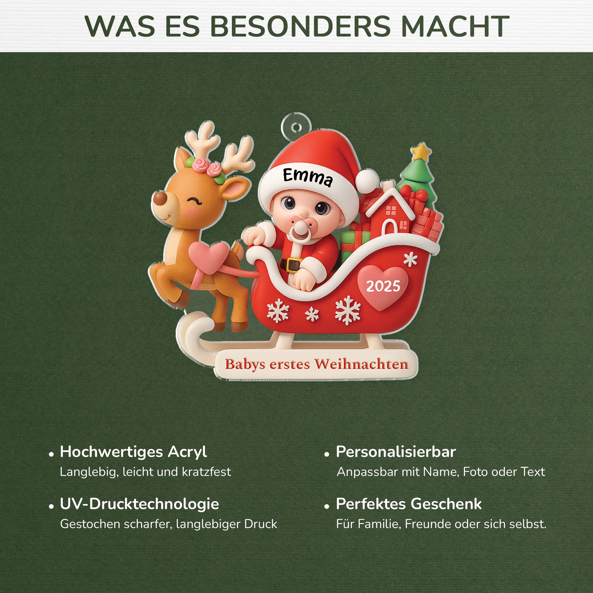 5989OGE4 3d druck effekt babys erstes weihnachten acryl weihnachtsschmuck_ personalisiert zur geburt 5989O8VNK