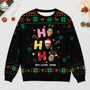 5991WGE2 ho ho ho lustiger weihnachtspullover familie personalisiert_ mit gesicht 5991WKTNI
