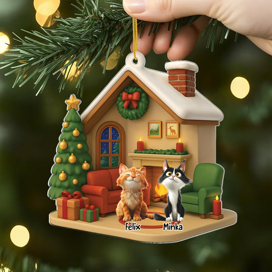 6013OGE1 wohnungsleben mit katze acryl christbaumschmuck katze personalisiert_ 6013O86AC2