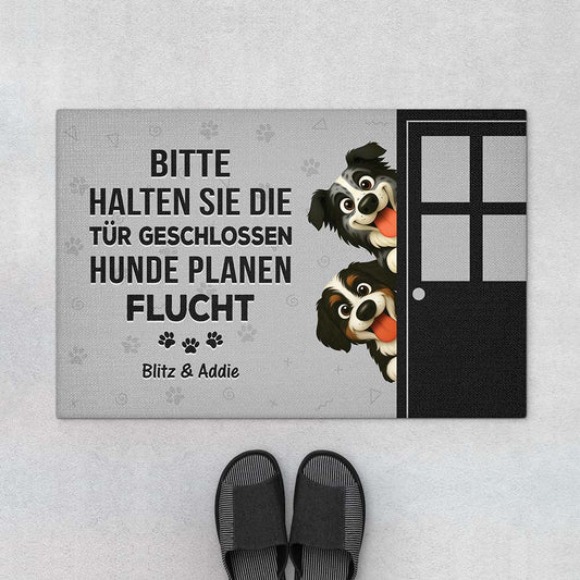 6016DGE1 klingeln nicht notig ich weiss langst dass du da bist fussmatte personalisiert hund_ 6016DKZ5C