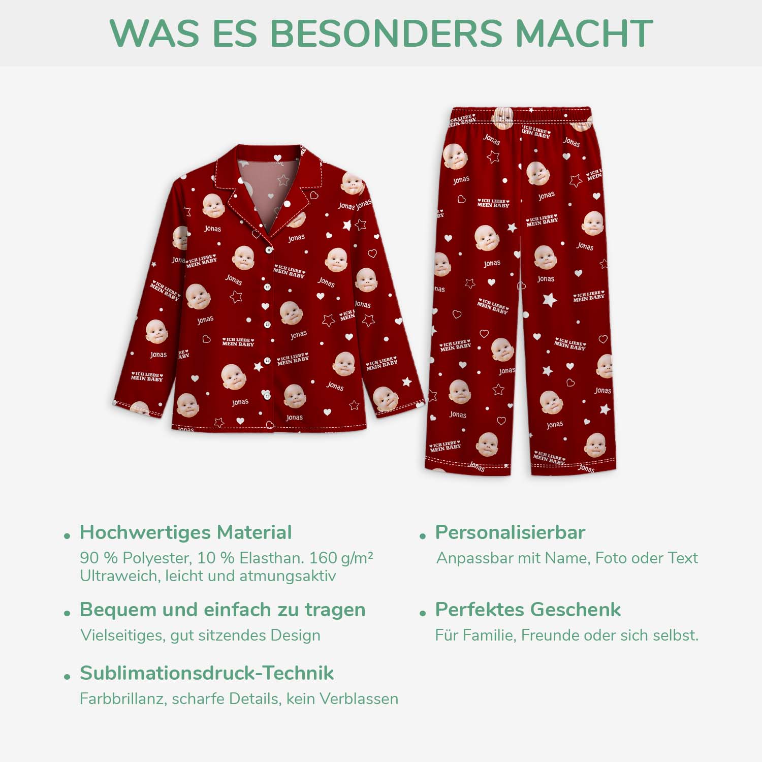 6022VGE5 ich liebe meine babys personalisierte pyjamas_ papa mama mit gesicht 6022V3KNA