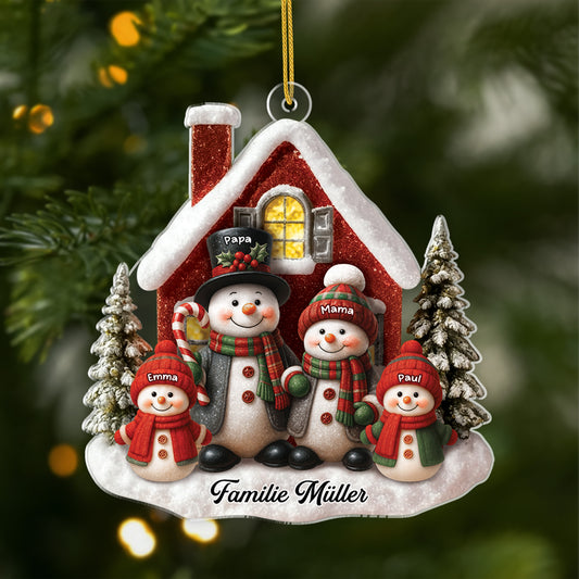 6036OGE1 die familie schneemann acryl weihnachtsschmuck_ personalisiert 6036OTTMI