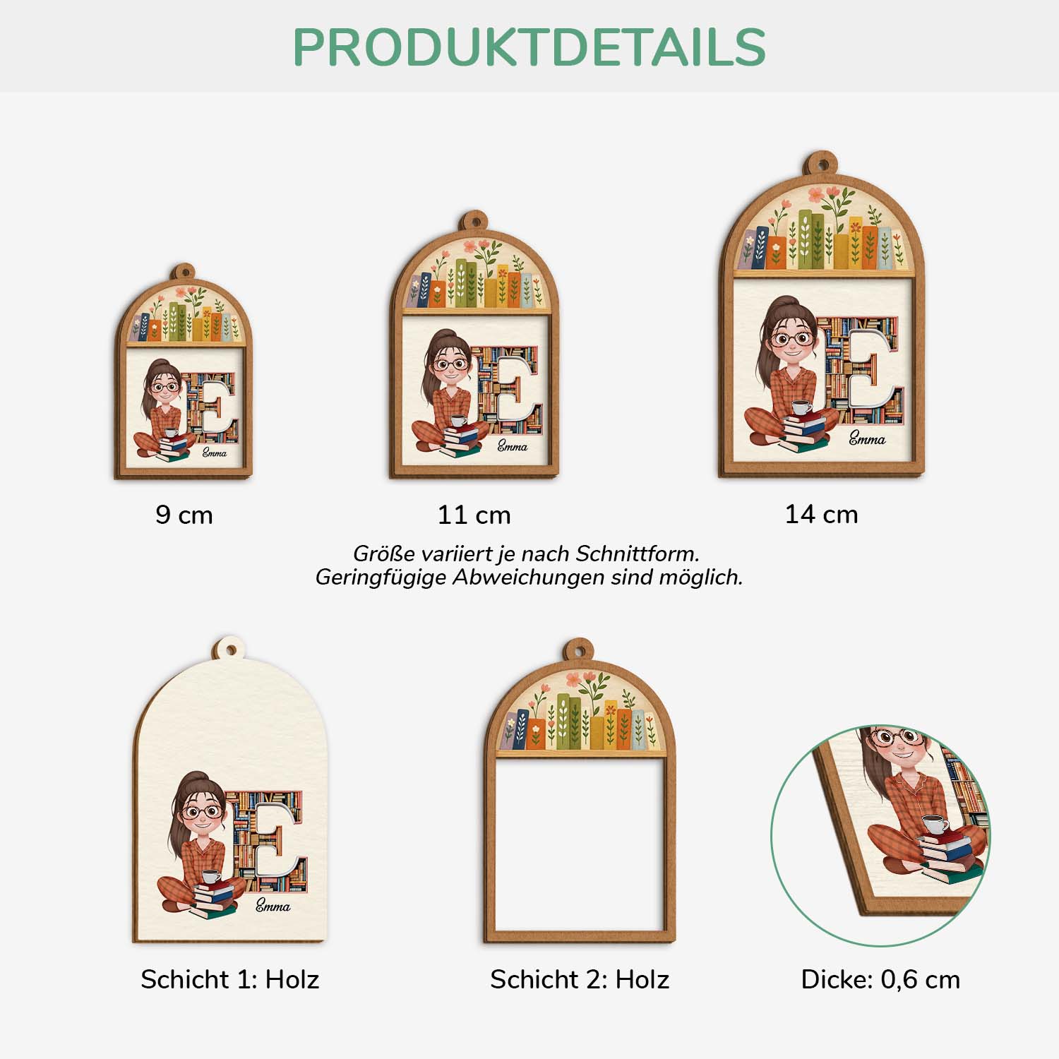 6042OGE3 name alphabet a to z personalisierte 2 schicht holz ornamente_ leseratten_ frauen manner 6042O6Q5A
