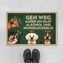 6046DGE1 es sei denn du hast alkohol und hundeleckerlis fussmatte personalisiert hund_ 6046DTT5C
