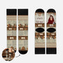 6050JGE1 psst ich lese newsprint socken personalisieren text_ leseratten_ frauen manner 6050JKQTA