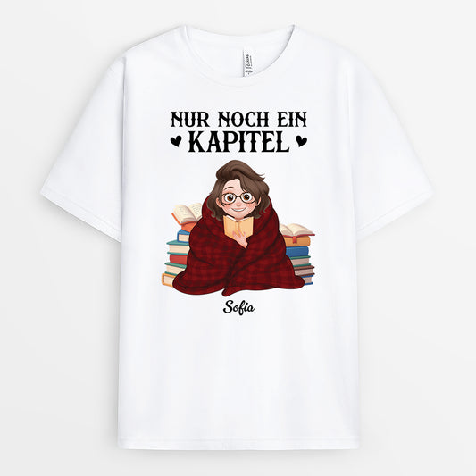 6060AGE1 nur noch ein kapitel personalisierte t shirts leseratten herren damen 6060A