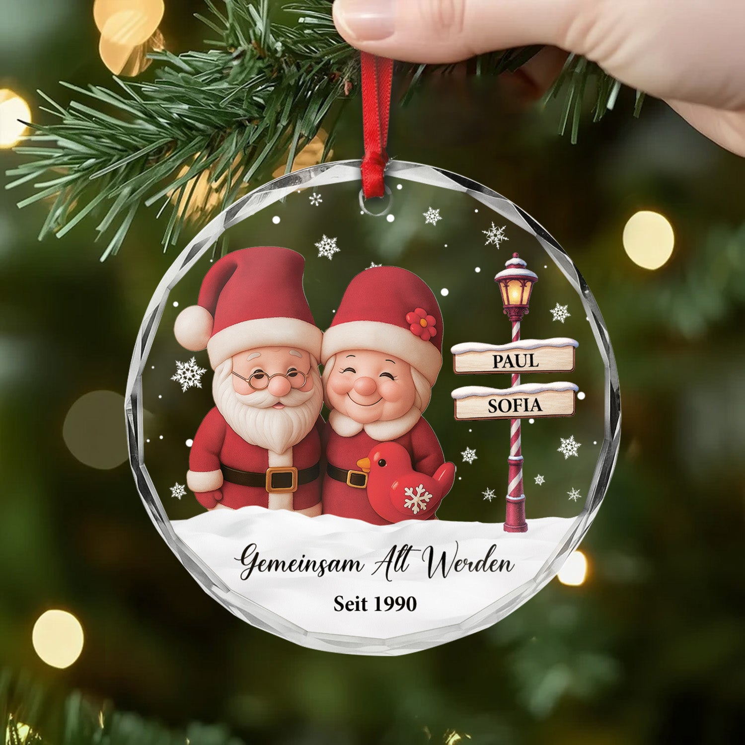 6070OGE2 gemeinsam alt werden seit strassenschild personalisierter weihnachtsschmuck_ glass paar 6070OKT5G_1f494d05 d1cb 4d2b b22b 0c7c7c0ac68a