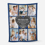 6073BGE1 ich liebe dich bis zum mond und zuruck kuscheldecke personalisiert familie mit foto 6073B6PMI