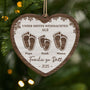 6076OGE1 unser erstes weihnachten als familie fussabdruck personalisierte 2 schicht holz ornamente 6076O6MNI
