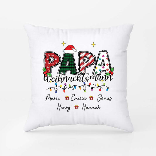 6086PGE2 papa mama weihnachtsmann papa kissen personalisiert weihnachten 6086PTQMA