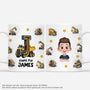 6088MGE1 das alphabet und traktor personalisierte tasse kinder 6088M3TZK