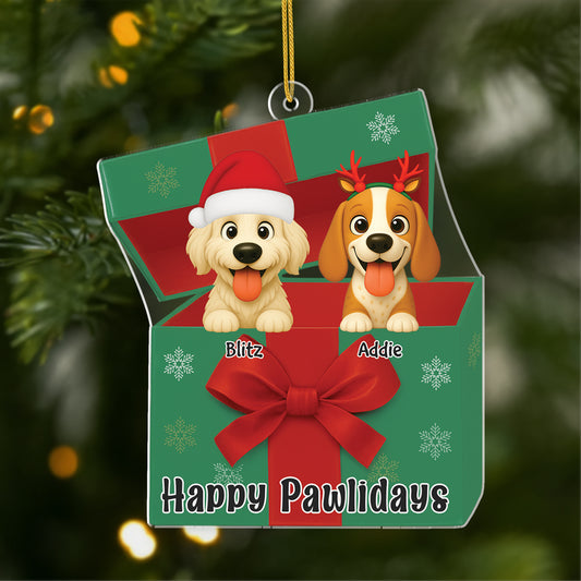 6106OGE1 3d druck effekt happy pawlidays acryl christbaumschmuck hund personalisiert_ 6106OKTNC