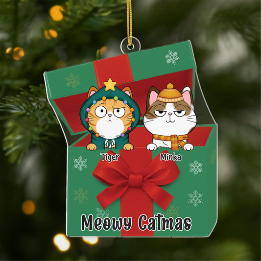 6106OGE1 3d druck effekt meowy catmas acryl christbaumschmuck katze personalisiert_ 6106OKTND