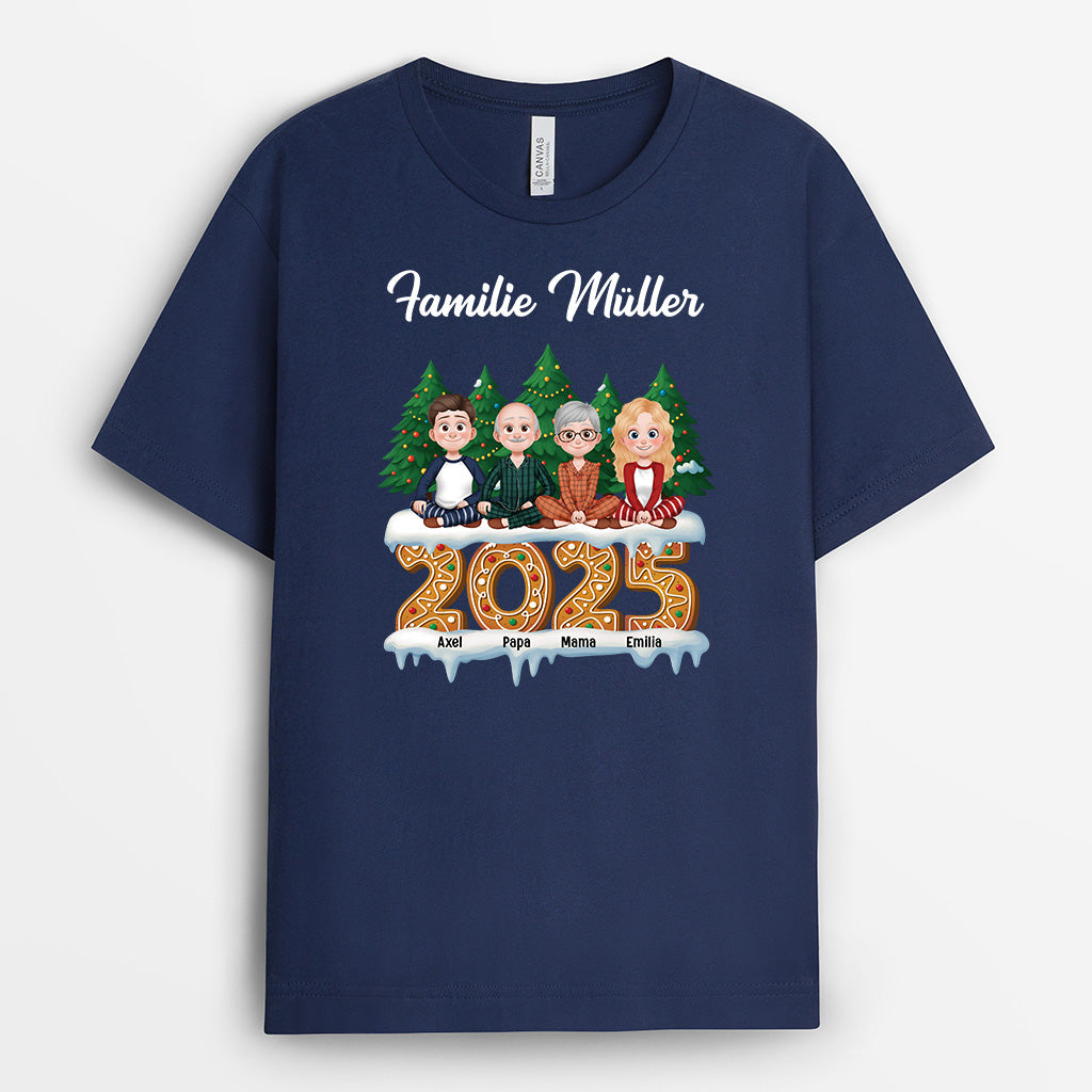 6122AGE2 familie mit haustieren personalisiertes weihnachts shirt_ 6122AKQMI