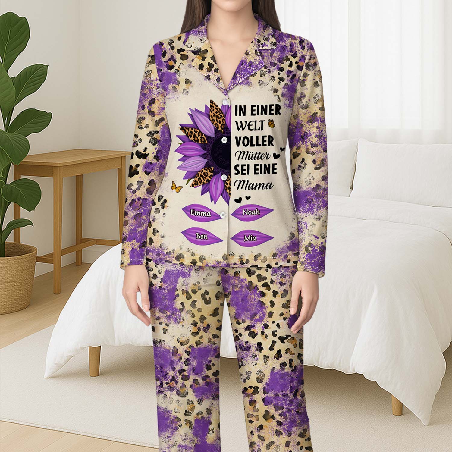 6130VGE1 in einer welt voller omas sei eine nana personalisierte pyjama damen_ mama oma 6130VKLAA_3