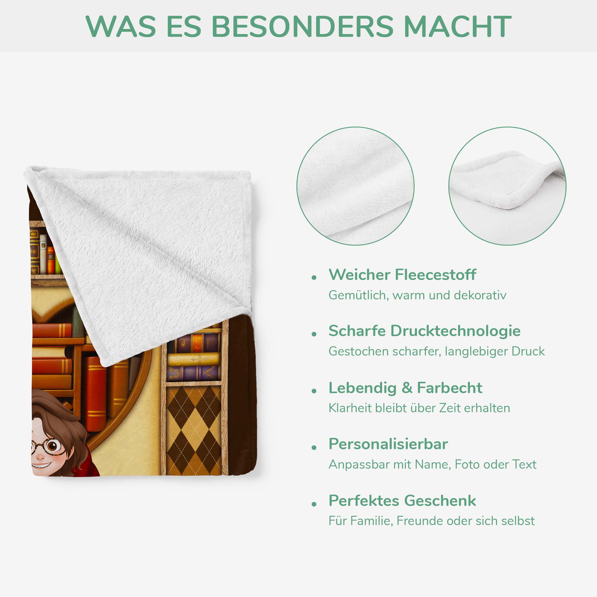 6149BGE4 psst ich lese kuscheldecke personalisiert_ leseratten manner frauen 6149BKMAA