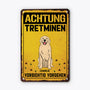 6157EGE1 achtung tretminen vorsichtig vorgehen lustiges turschild hund personalisiert_ 6157E8KZC