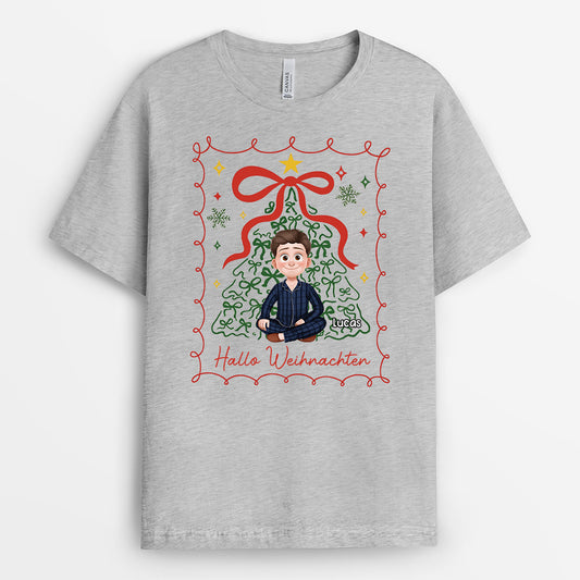 6164AGE2 frohlich besinnlich personalisierte t shirt manner damen weihnachten 6164AKMCA