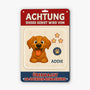 6177EGE1 hunde uberwachen dieses gebiet turschild hund personalisiert_ 6177E8TNC