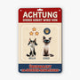 6177EGE2 katzen uberwachen dieses gebiet turschild katze personalisiert_ 6177E8TND