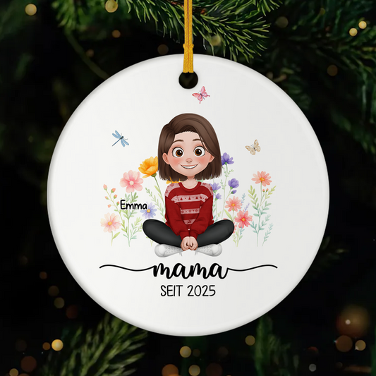 6178OGE1 mama seit blumen personalisierte keramik ornamente mama_ papa 6178O3TCB_a98bf71a 94c9 4cfa b89d 976842e7c0a9