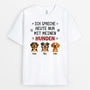 6179AGE1 ich spreche heute nur mit meinen hunden t shirt hund personalisiert 6179A3KMC