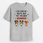6179AGE2 ich spreche heute nur mit meinen hunden t shirt hund personalisiert 6179A3KMC