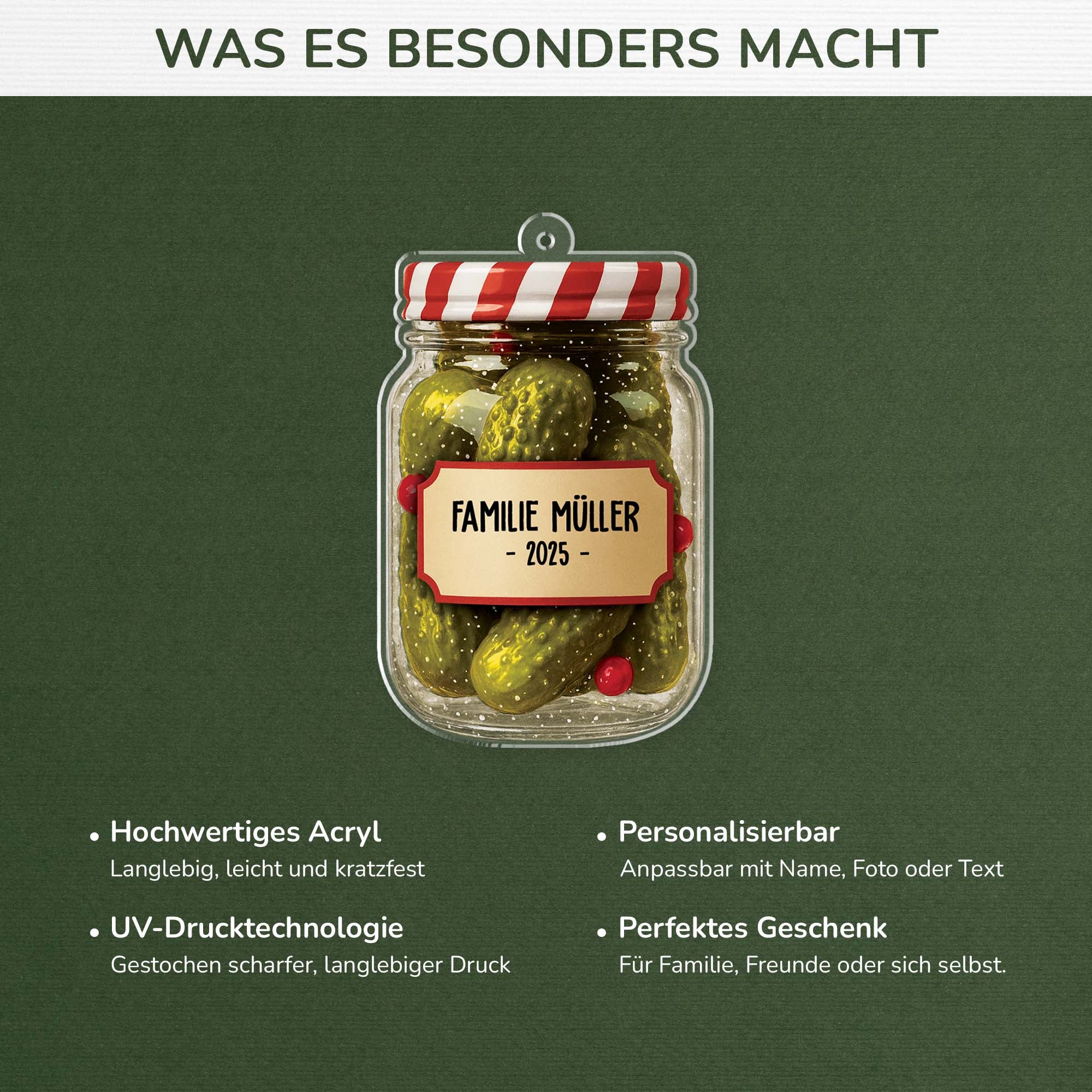 6181OGE4 3d druck effekt die familie gewurzgurken personalisierter christbaumschmuck familie_ acryl 6181OKHQI_afece512 e578 4d22 8e57 112ba11ab36f