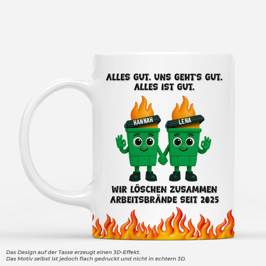 6214MGE1 wir loschen zusammen arbeitsbrande seit personalisierte tasse kollegen 6214M6TAO