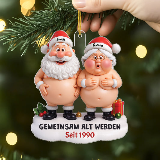 6217OGE1 3d druck effekt gemeinsam alt werden seit acryl weihnachtsschmuck personalisiert paar lustig nackt 6217O6LNG_1