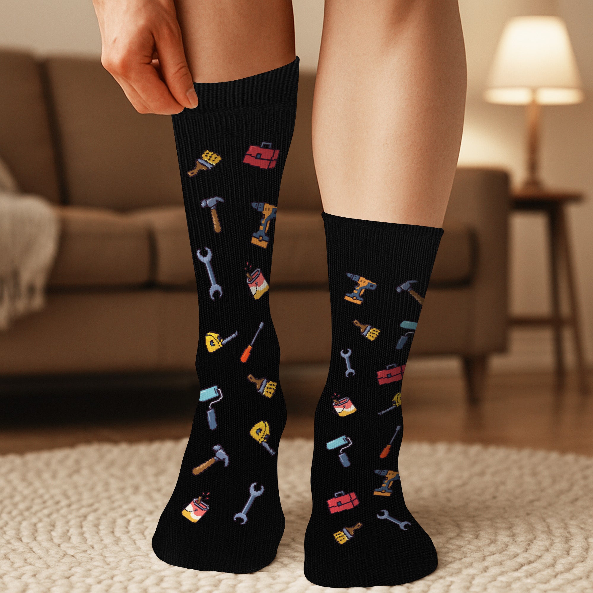 6222JGE3 der mann der mythos die lengede personalisierte weihnachtssocken_ papa opa 6222J6VZB